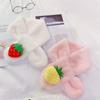 Children Warm Fruit Scarf New Imitation Rabbit Hair Autumn Winter Soft Girls Sweet Neck Scarf