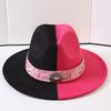 Popular European and American Classic Double-color Wide-brimmed Top Hat Men's and Women's Fashion OL Style Cowboy Hat Jazz Hat