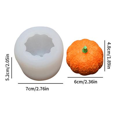 1ks silikonová 3velikostní halloweenská 3D forma na dýně dekorace na svíčku forma na dort
