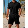 2026 Men's Slim-Fit Summer Casual Sports Polo & Shorts Set
