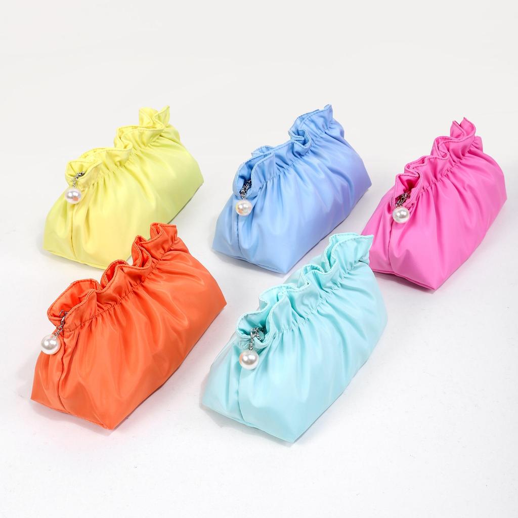 Travel Cosmetic Bag: High-Value, Pleated, Waterproof, Multi-Color, Portable Toiletry Storage