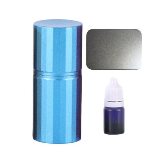 

Штамп для м яча для гольфу Алюмінієвий сплав Інструмент для гравіювання м яча для гольфу Яскравий колір Портативний Компактний Маркер для м яча для гольфу 44 синій