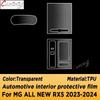 For MG ALL NEW RX5  2024 Car Interior Center Console Media Gear Shift Dashboard Navigation TPU Anti-scratch Protector Film