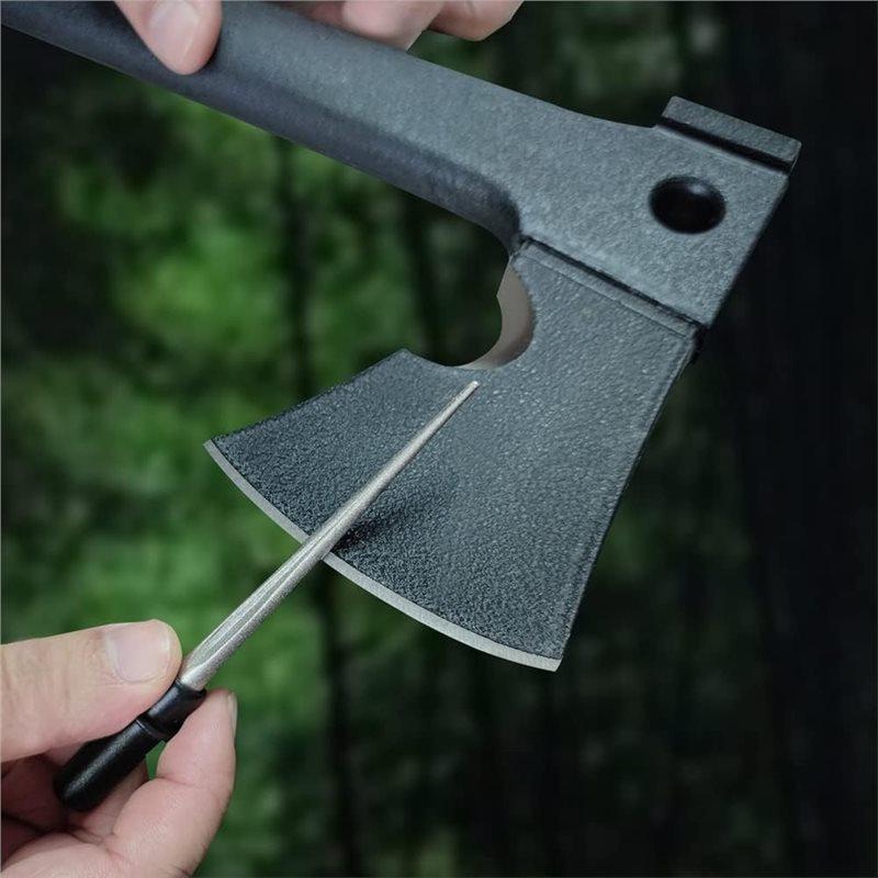 J1UL1N Tapered Diamond Knife Sharpener Rod, 2 Packs