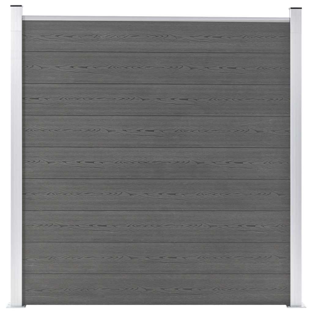 WPC Garden Fence 180*186 Cm Grey