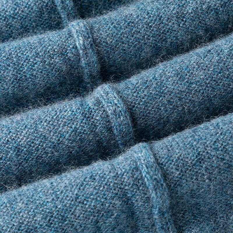 FAPAI Men's Reversible Turtleneck Cashmere Sweater