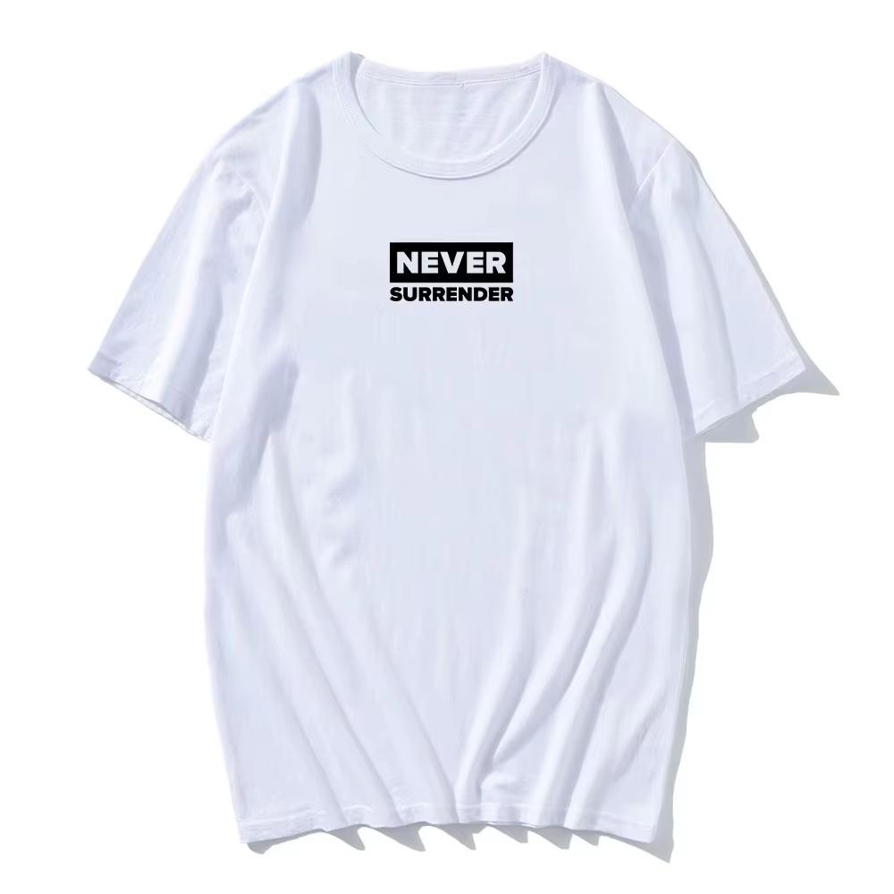 Never Surrender Tee Charlie Kirk Freedom Tshirt Cotton Oneck Short Sleeve Male Tshirts Casual Loose Fashion MenWomen T Shirt