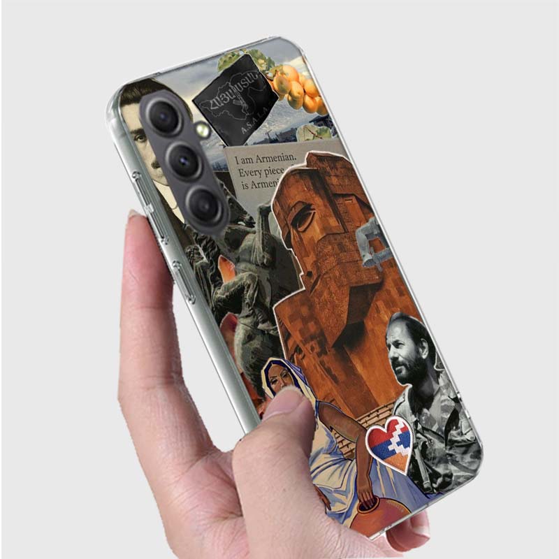 Armenia Flag Passport ART Phone Case for Samsung A16 A26 A36 A56 A17 A37 A57 A07 A06 A02S A03 A04S A05S Galaxy Note 20 10 A50S A