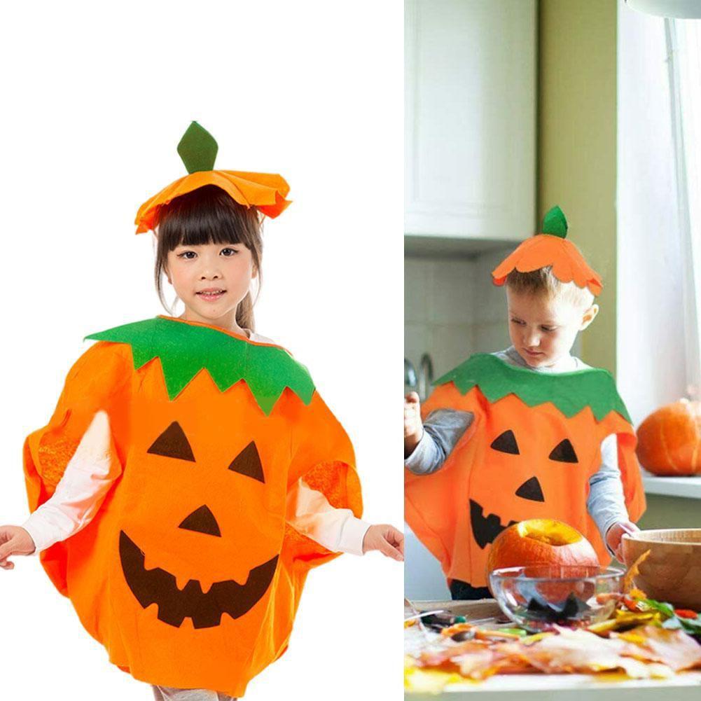 Halloween Pumpkin Costume Adult Parentchild Clothing Cosplay Fancy Party Dress