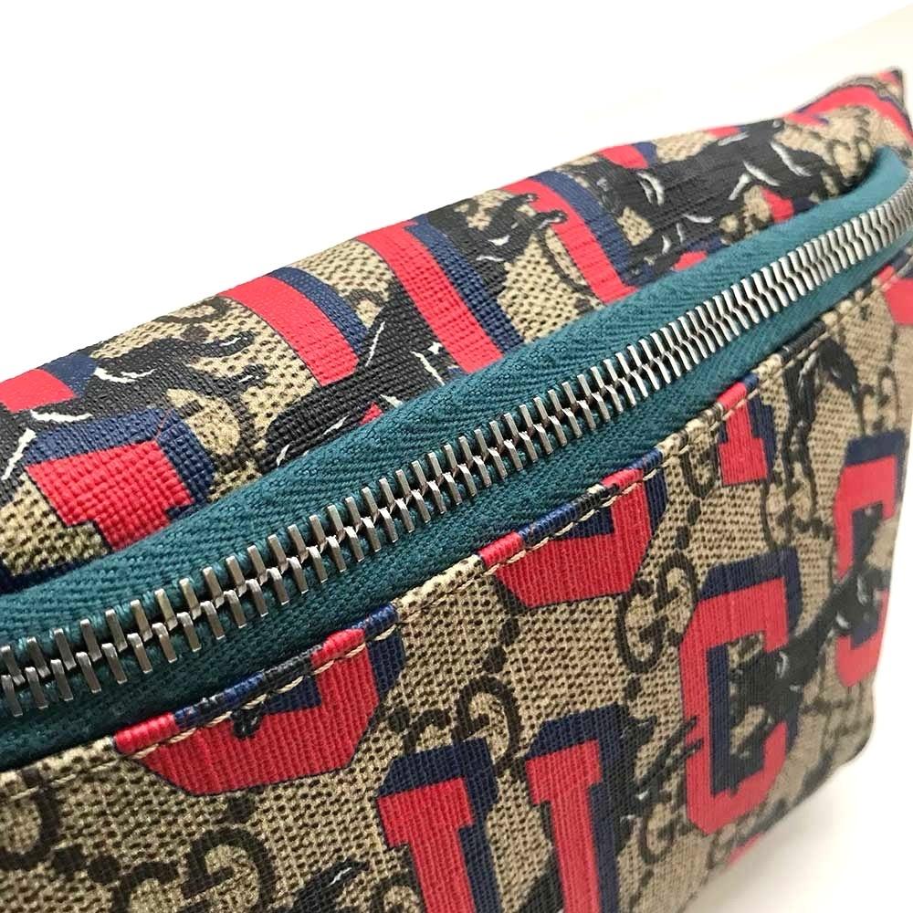 Used GUCCI Chilled licenseWaist bag GG Supreme Canvas Women