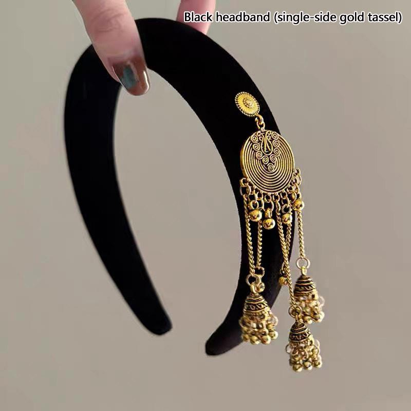 Pendentif à Pompon Accessoires Cheveux Pour Femmes Filles Doux Polyvalent Cerceau à Cheveux Tempérament Style Ethnique Bandes Cheveux Cadeaux