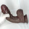9,65" Realistisk Svart Dildo med Sugekopp, Flere Størrelser, Flytende Silikon, G-punkt- og Analsimulering for Par, Håndfri Lek