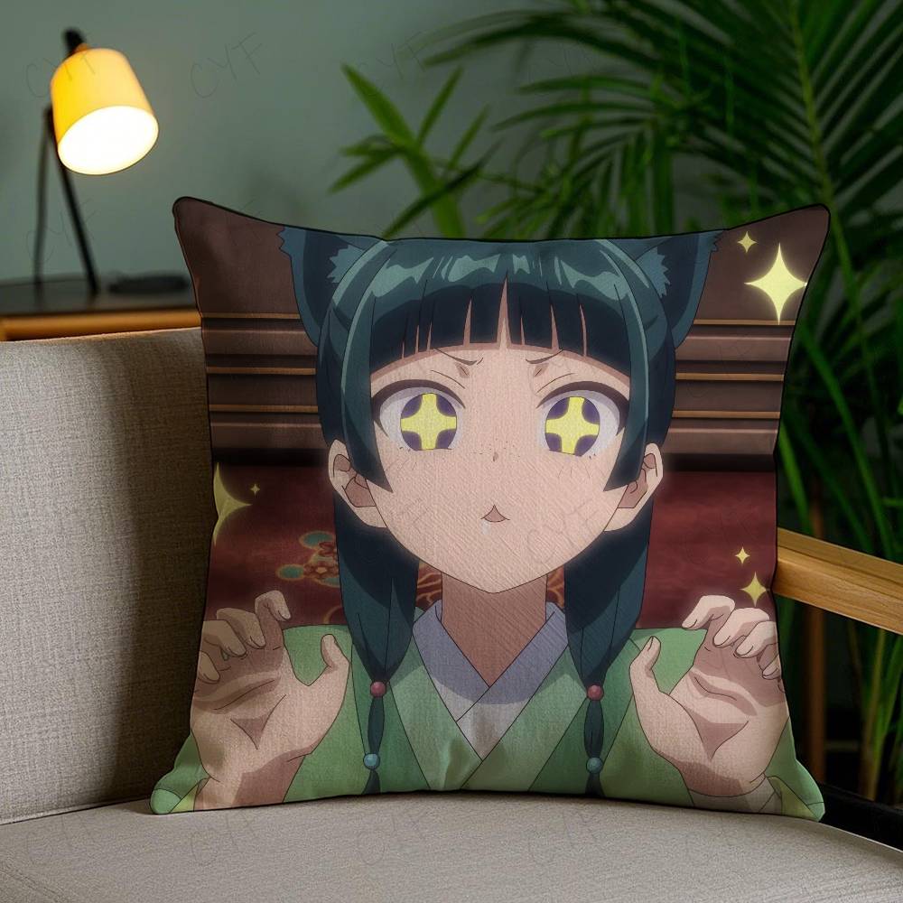 The A-A-Apothecary D-Diaries Maomao Anime Pillow Case Safe Custom Photo Pillow, Anti-Fade Brushed Fleece Cushion