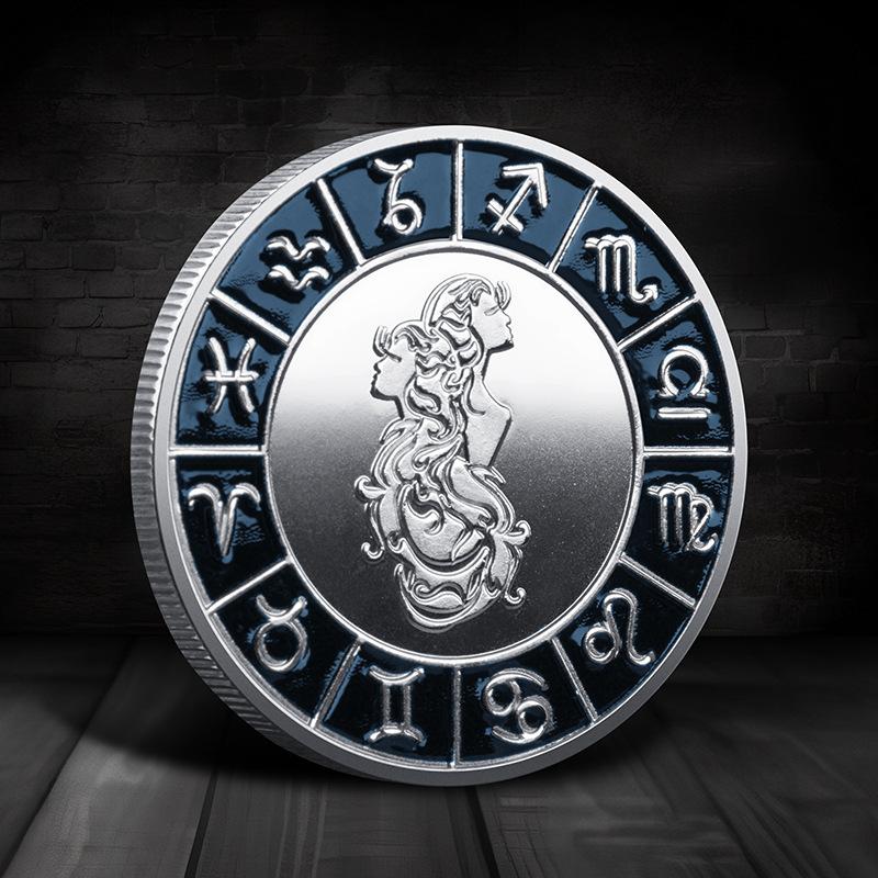 Памятная медаль Зодиака, Монеты Созвездия, Европейские и американские монеты, Памятные монеты Созвездия, Счастливые монеты, Коллекция Зодиака