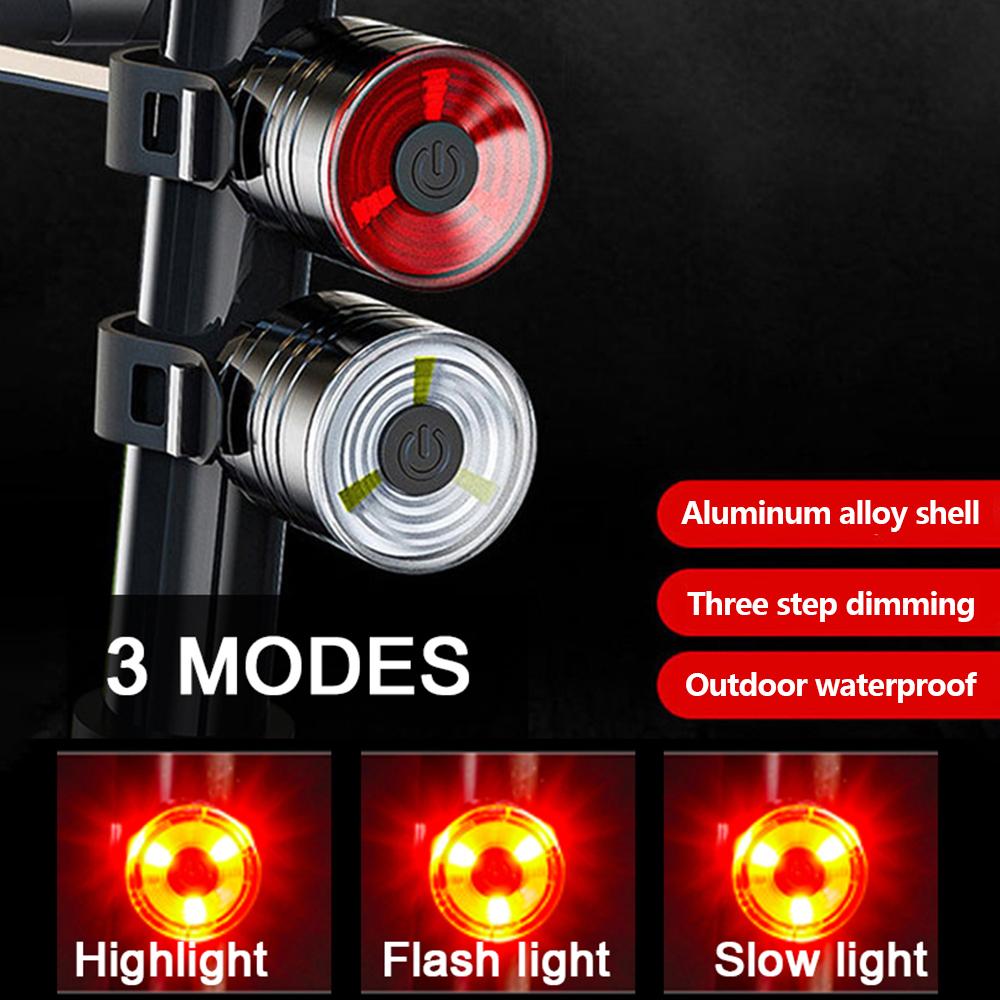 Bicycle Tail Light Bike Rear Light Flashlight for Bike Cycling Led Waterproof Bicycle Light Accessories for MTB Bike Accessories