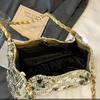 Yogodlns New Shiny Sequins Women's Shoulder Shopping Bag Glitter Handbag Large Capacity Clutch Purse Fashion Party Accessory for Ladies