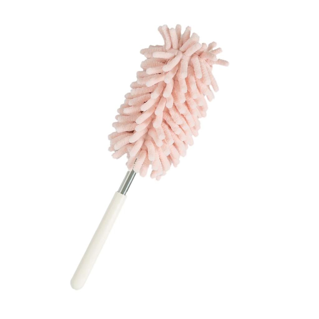 Telescopic Duster Handheld Dust Remover Washable Bendable Head for Household Ceiling Furniture Cleaning Telescopic Duster