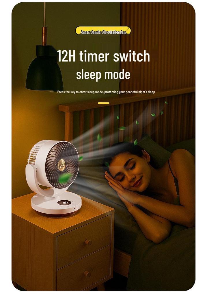 Jingcai Silent Convection Air Circulation Fan for Desktop Cooling