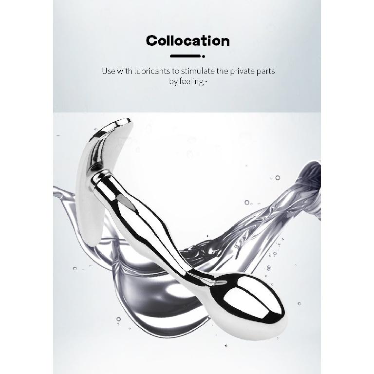 Plug anal cu bază de ancorare metalică Dildo alternativ din oțel inoxidabil Plug vaginal pentru femei Cuplu de adulți Masturbare intima gay