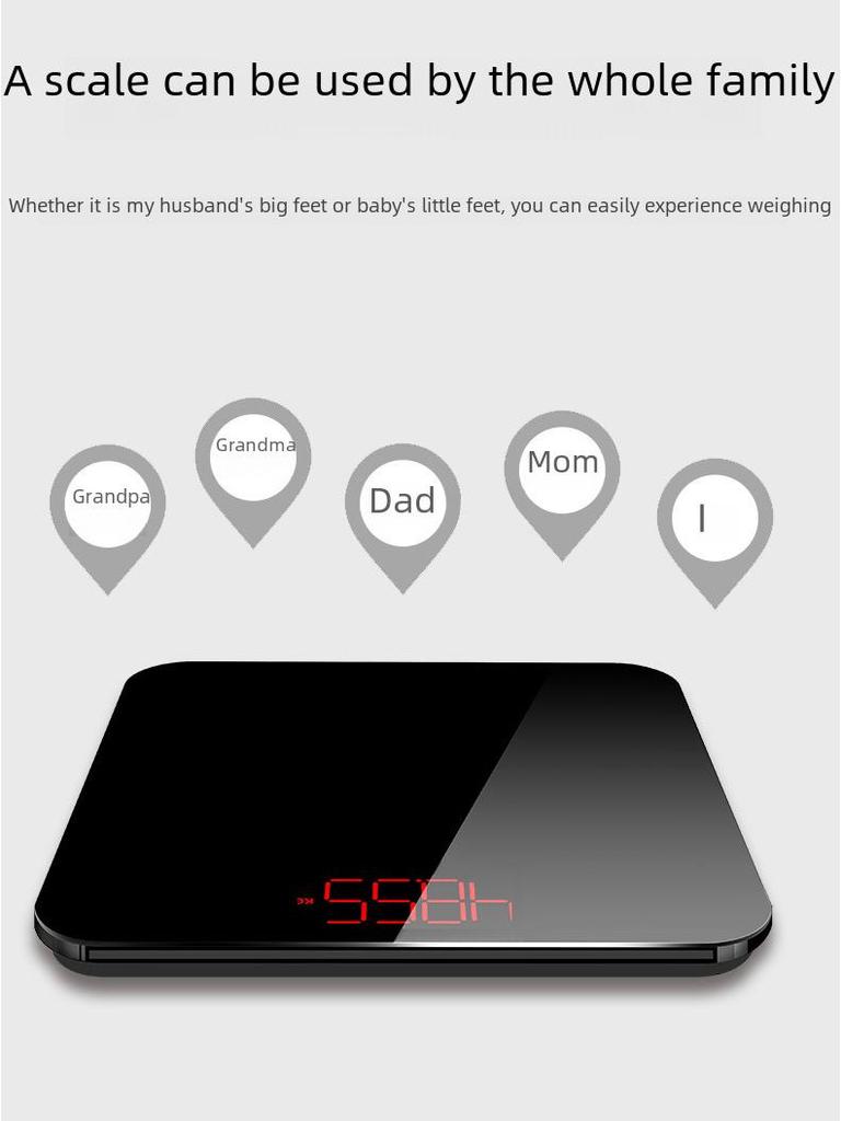 Rechargeable Electronic Household Body Weighing Scales