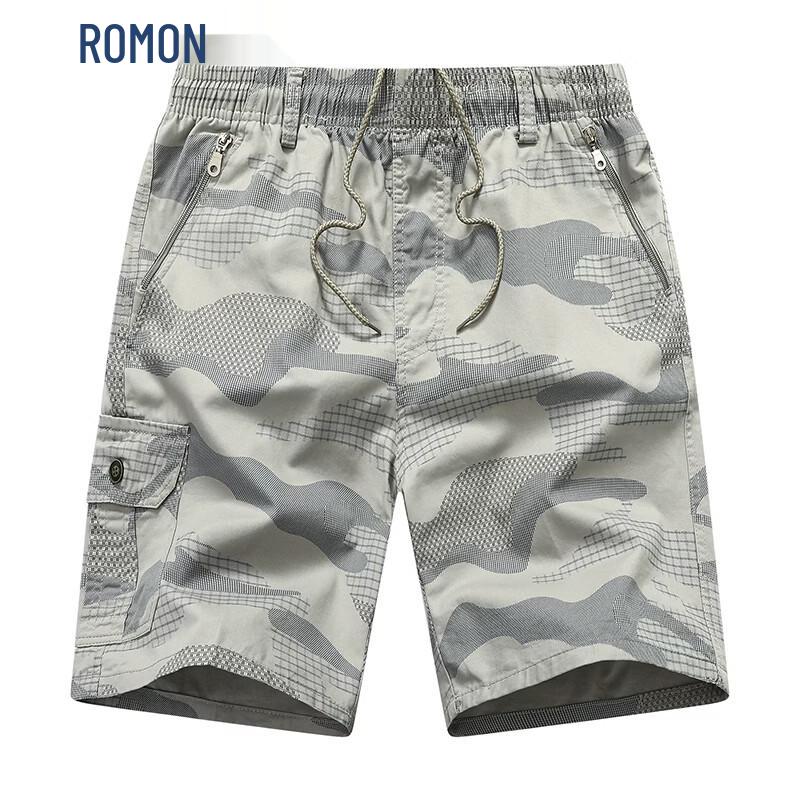 Romon Men s Loose Fit Summer Cargo Beach Shorts 6XL