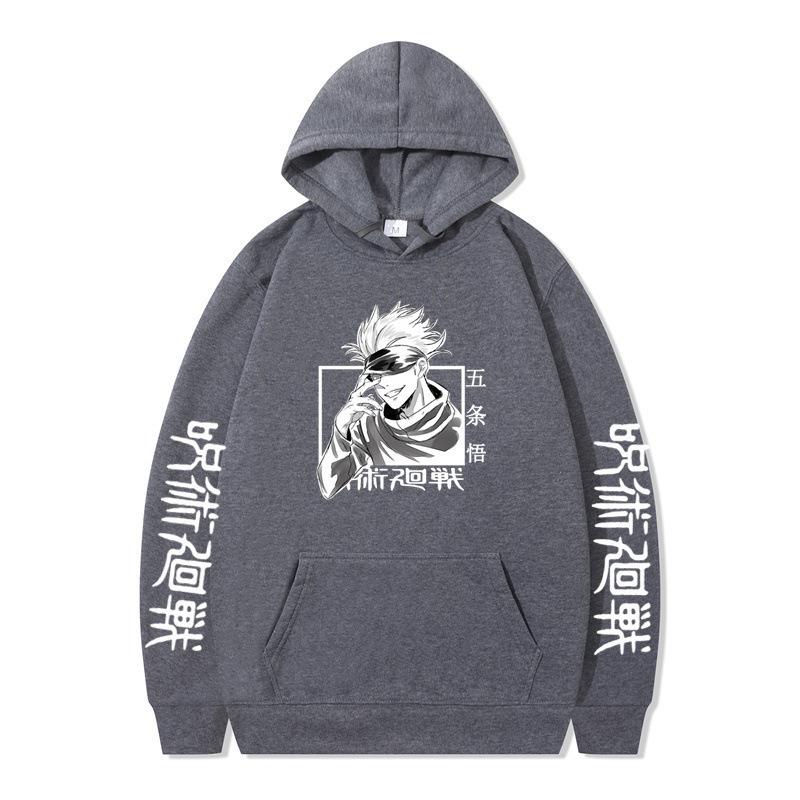 Jujutsu Kaisen Gojo Satoru Hoodie Fashion Design Men's Women's Sweatshirt Fleece Oversized Couples Casual Streetwear Hoodies