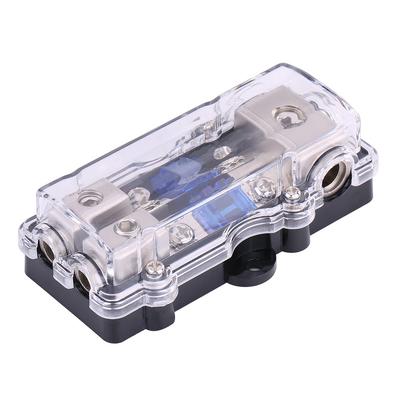 Universal 60A Car Auto Vehicle Stereo Audio Power Fuse Box Holder Block 1 In 2 Ways Out