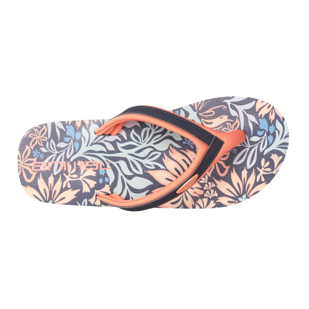Animal Childrens/Kids Swish Floral Flip Flops