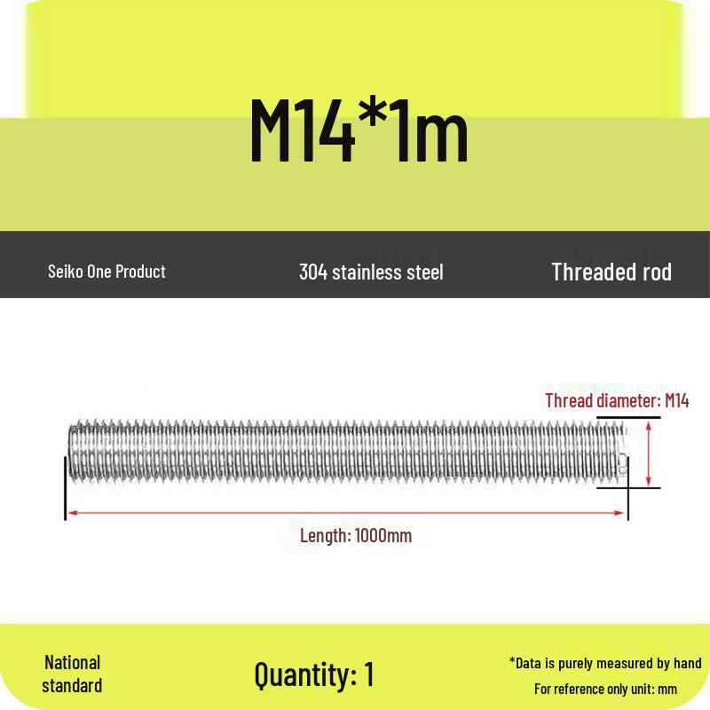 Stainless Steel Full Threaded Rod Bolt M5-M42