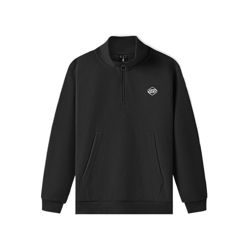 Skechers Sports Alliance Series Comfortable Breathable Soft Fitting Hoodie Women hoodies Carbon-Black L324W047-0018 S