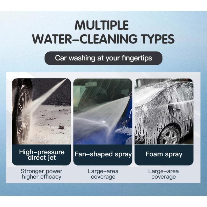 3000W High-Power Portable Electrical Pressure Cleaner 100Bar 4.8Amp - Professional Car Washing Machine for Home & Outdoor Use