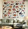Chainsaw Man Wall Tapestry Aesthetic Wall Hanging Printed Fabric Blanket Decorative Tapestries For Bedroom Living Room Home Decor