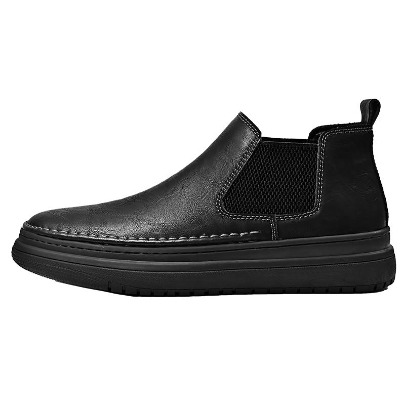 Fashion Leather Shoes Man Casual Loafers Luxury Design Slip On Male Dress Shoes Leisure Style Big Size Outdoor Wear-resistant Sole