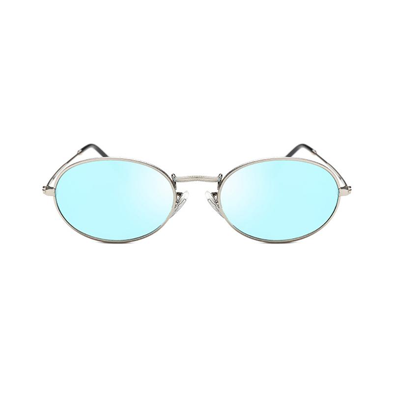 RMM new retro oval sunglasses ladies bright color stt shoot cute sexy retro oval sunglasses gold black Professional Vision Correction