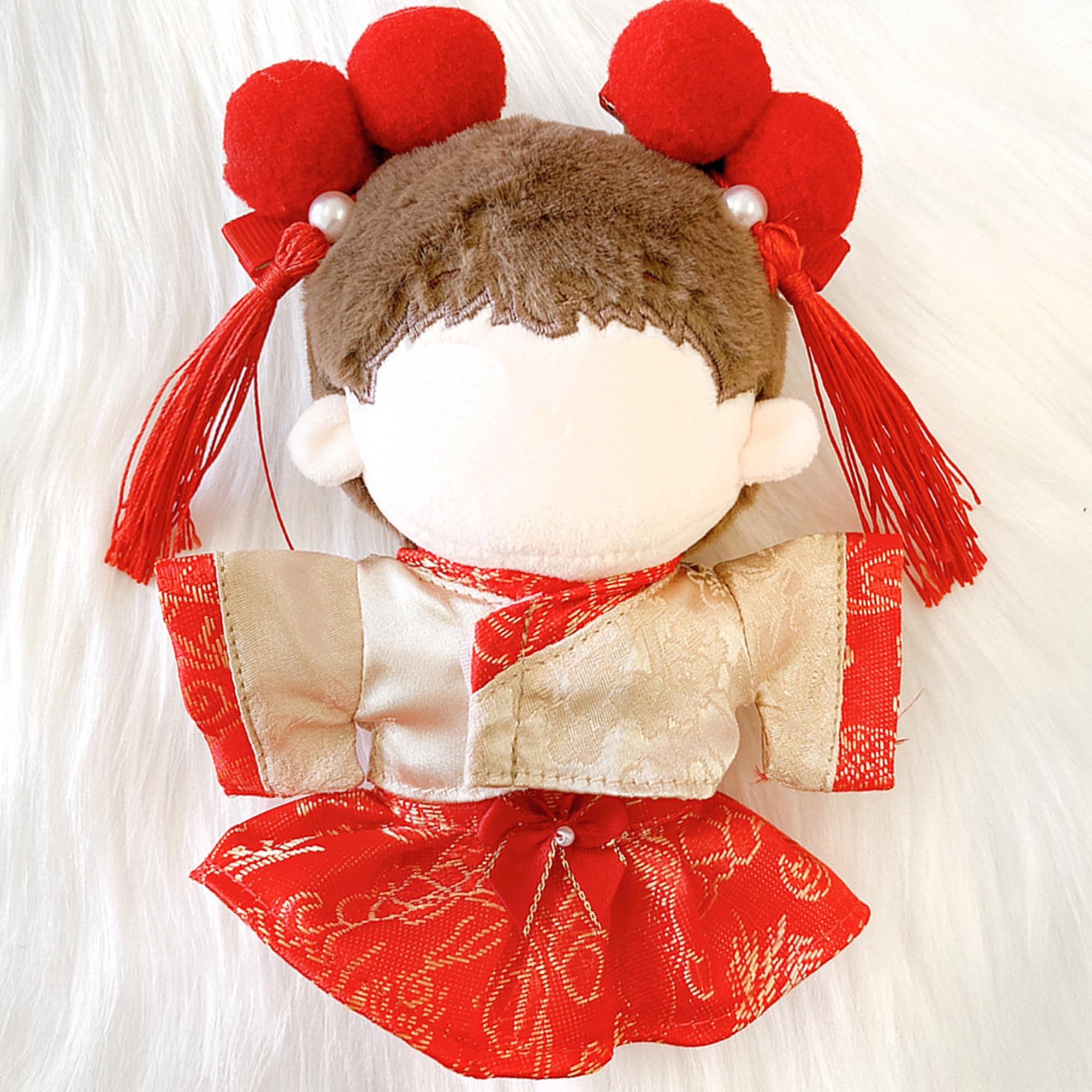 

[Plushie Clothes] Chinese Dress Skirt for Plush Toys (10-15cm) by g.triger, for Oshi-Nui (Plushie)