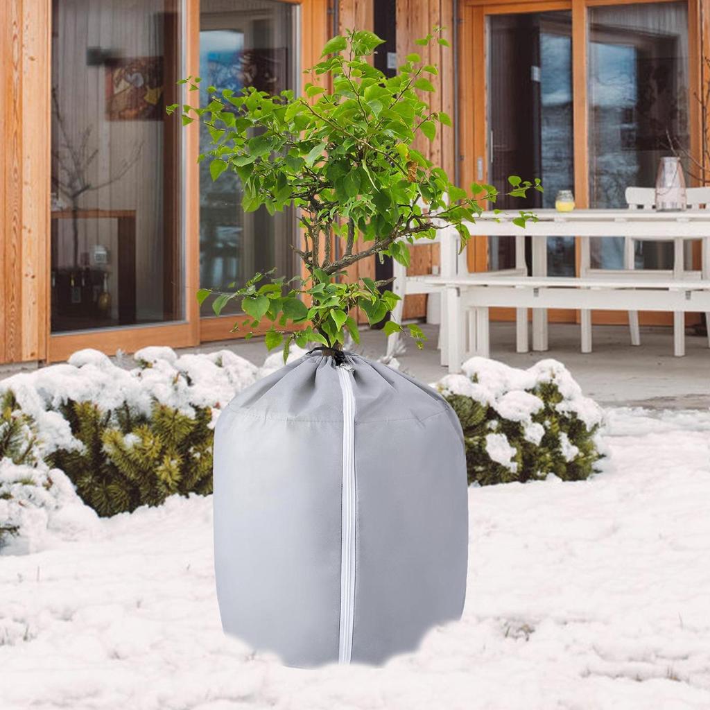 Flower Pot Thermal Protection Cover Reusable Winter Plant Cover Freeze Protector Bag Fruit Tree Plants Frost Protective Supplies
