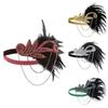1920S Flapper Dress Accessories Retro Party Props Feather Headband For Wedding Girl  Tassels Headpiece
