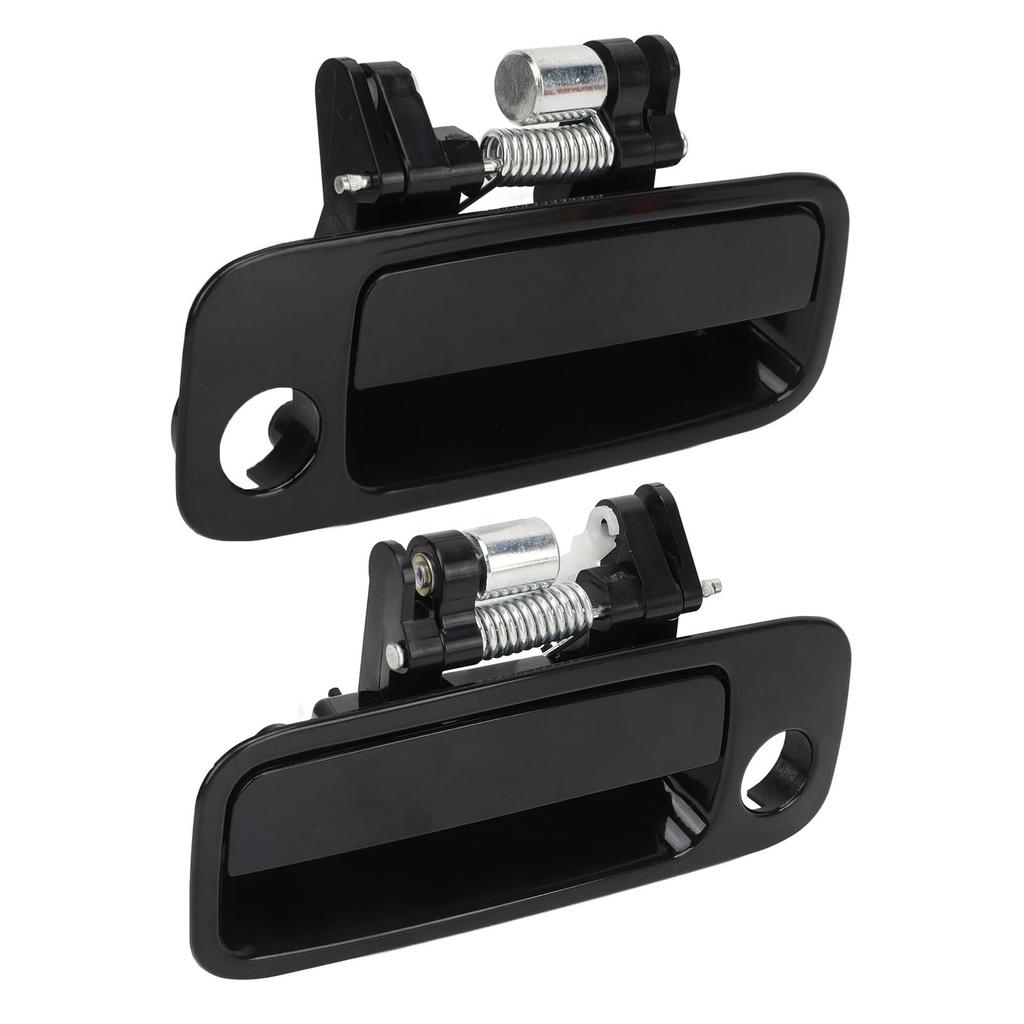 2PCS Car Exterior Door Handle 69210AA010 Comfortable Grasp Black Replacement for Camry 1997?2001