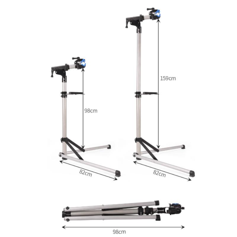Aluminum Alloy Mountain Bike Repair Workbench Household Repair Tool Display Rack Foldable Bicycle Repair Frame