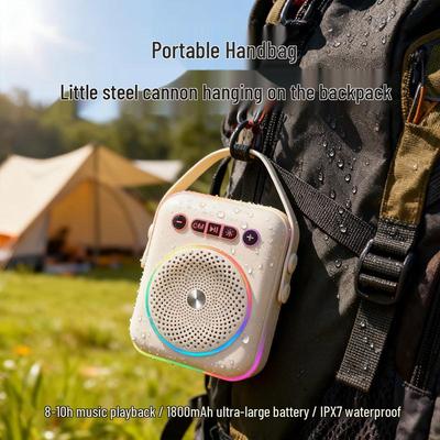Portable Waterproof Bluetooth Speaker with Card Slot, Wireless Subwoofer, High Volume & Sound Quality for Outdoor Sports
