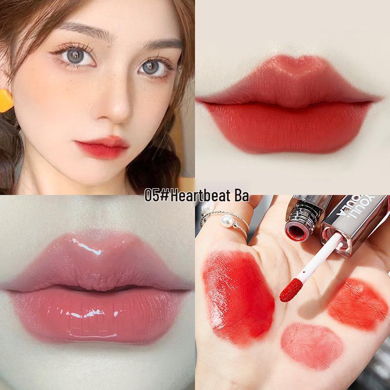 

Двусторонний бархатно-матовый и глянцевый блеск для губ - Водостойкий, Стойкий, Увлажняющий, Не сушит, Высококачественный