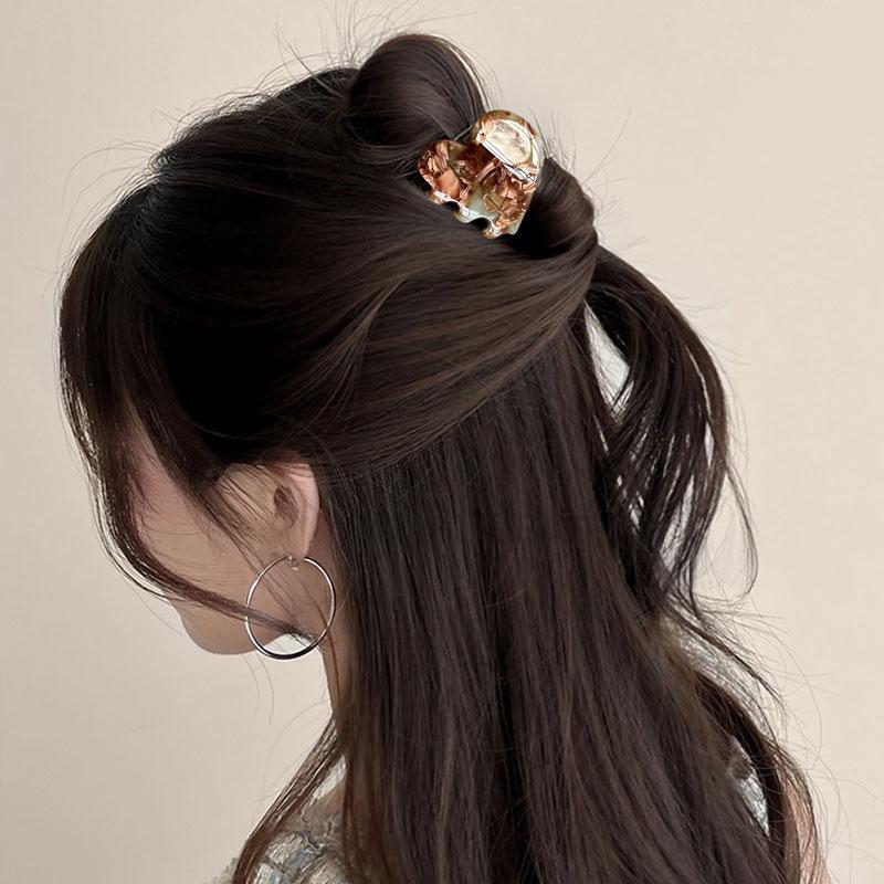 1Pc Mini Gift Plastic Sweet Hair Claw Exquisite Heart-shaped Headwear Hairpin