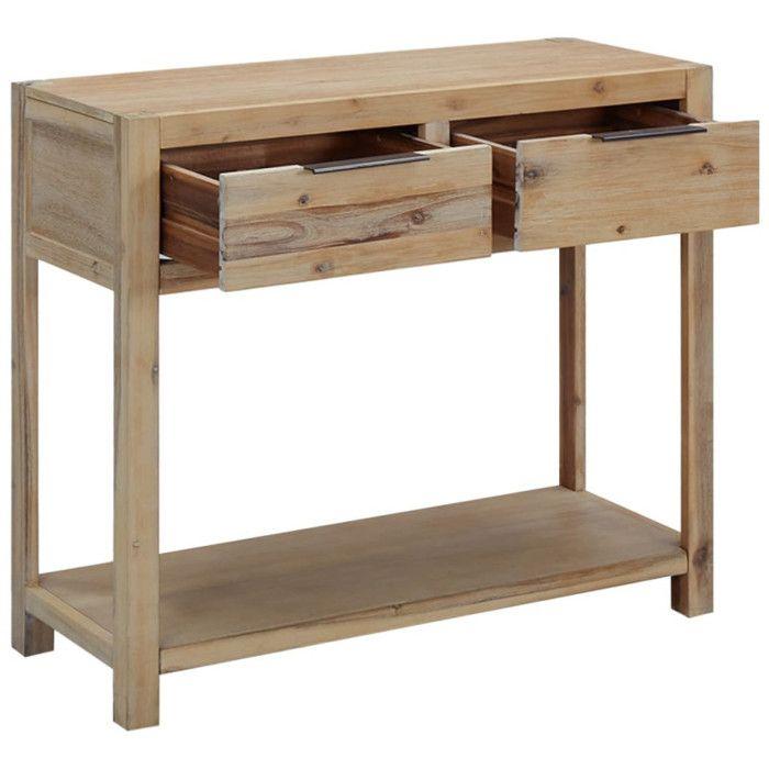 VidaXL Console Table 82x33x73 Cm Solid Acacia Wood