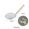 Stainless steel big long noodle French fries colanders strainer basket wooden handle frying net Hot Pot leaky filter sieve sink