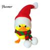 Décoration de pièce amusante et festive, Ornement Petit Canard de Noël, Figurine Mignonne Imprimée en 3D, Animaux Figurine Amovible pour la Maison et Design Foulard,