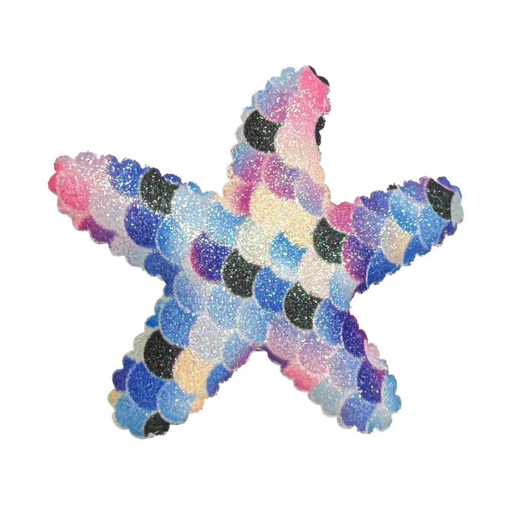 Seestern Haarspangen Pailletten Glitzer Seestern Haarspangen Funkelnde Krokodilklemmen Niedliche Meerjungfrau Accessoires für Frauen Mädchen