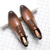 Men's Korean Style Mid-Calf High Heel Leather Boots - Pointed Toe Hairstylist Business Shoes