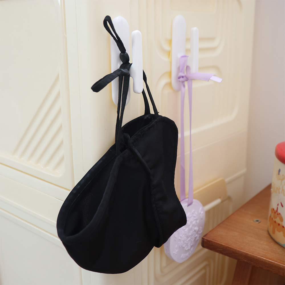 White Adhesive Hook Plastic Blind Cord Holders No Hole Punching Curtain Hooks  Office