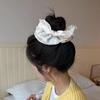 Korean Style Large Intestine Ribbon Hairband Gentle Temperament Black Mourning Hair Accessories