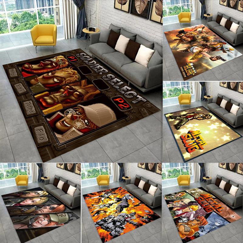 Classic Retro Game Metal Slug Bedroom Carpet for Home Decor Living Room Hallway Non-slip Mat Hotel Sofa Coffee Table Area Rugs